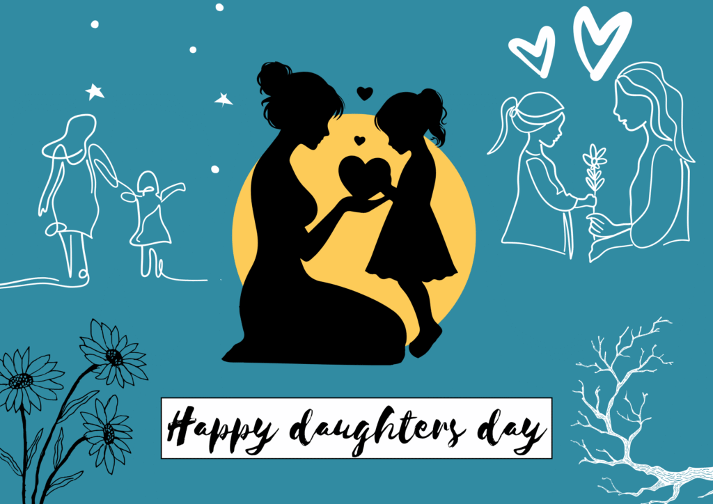 happy daughters day 2025 images digital art template designs
